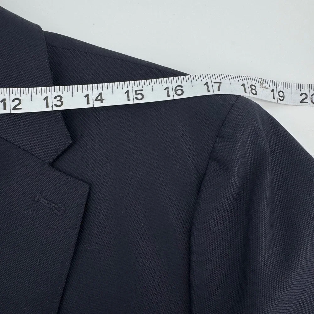 Banana Republic Reda Flexo Blazer Mens 40R Navy Blue Tailored Slim Fit Italian